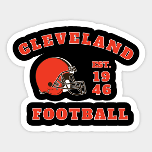 Cleveland Football Sticker